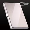 Water-Resistant Stainless Steel Business Card Holder Slim Silver Metal Pocket Case for Men Women Client Meeting Office Carry