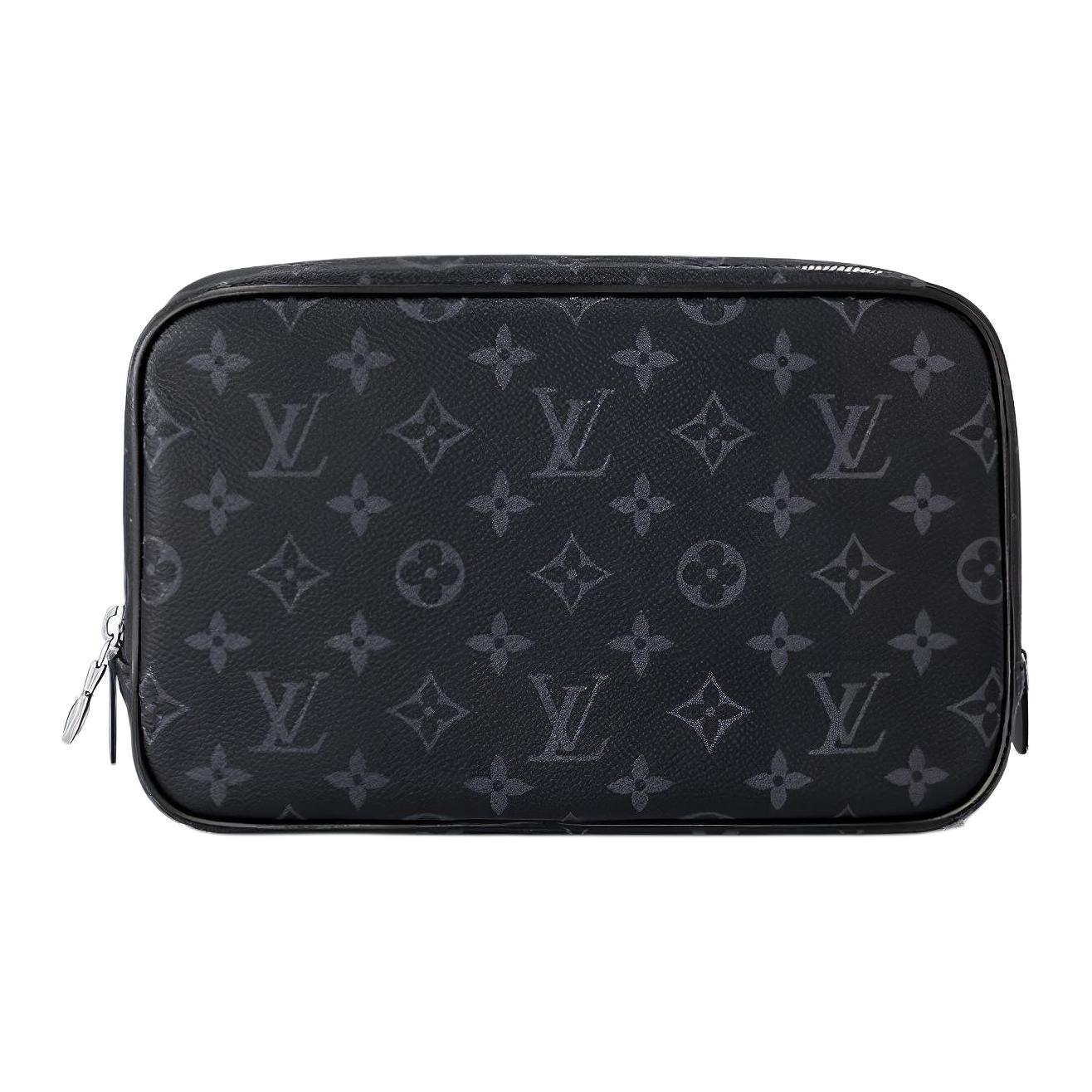 

Louis Vuitton Monogram Canvas Сумка-косметичка на блискавці Велика чоловіча косметичка Чорна M46578 Gift Set(Basic Set+Box+Shopping Bag)