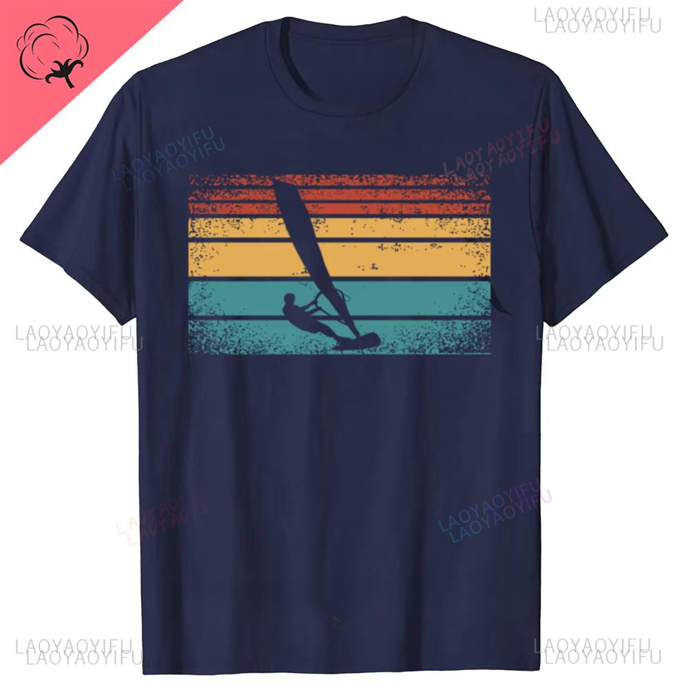 Funny Windsurf Windsurfing Surfing Surf Graphic Tshirts Men Womens Fashion Casual Tshirt Cotton Loose Clothes Shortsleev