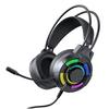 Gaming Headset with RGB Lights, 7.1 Surround Sound USB Wired Headphones, 50mm Drivers, Lightweight Design, Over Ear