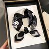 Fashion 100% Real Silk Scarf 53cm Square Bandelet Women's Silk Temperament Small Scarf Neck Decorative Wrap Printed Scarves
