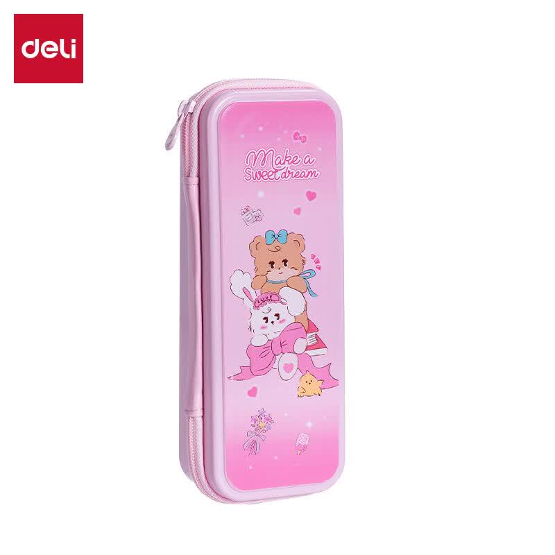 Deli Little Bear Plastic Pencil Case