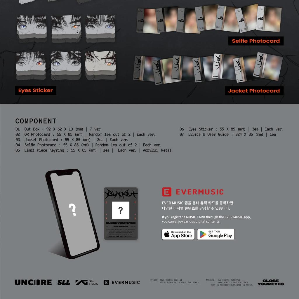 CLOSE YOUR EYES [BLACKOUT] The 3rd Mini Album EYES