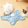 Cat Toy Interactive Hide and Seek Cat Toy with Mouse Squeaky Action Activated Mobile Hidden Feather Cat Relieve Boredom Toy