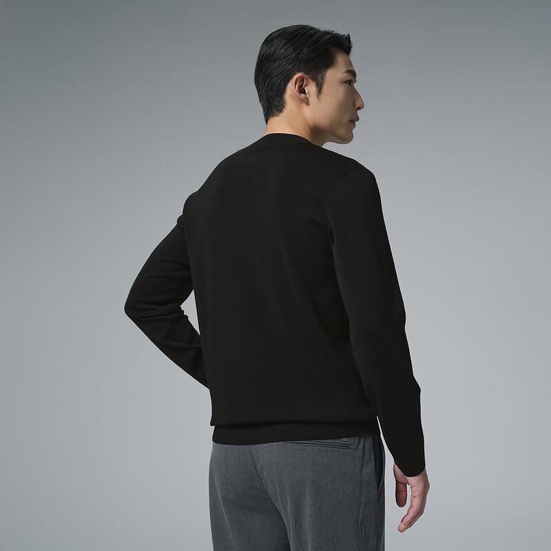 Lilang Men's Machine Washable Mock Neck Wool Sweater