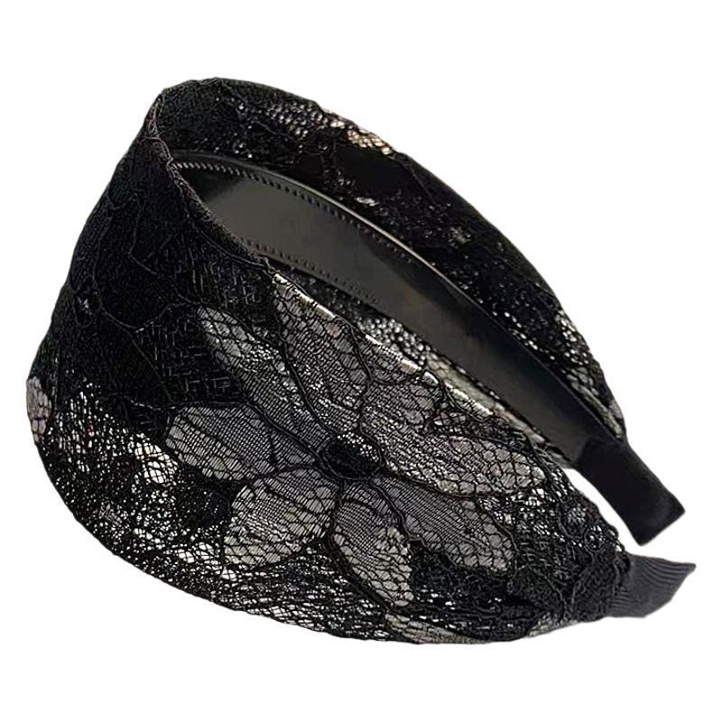 Women's Gray Wide Edge Headband: Non-Slip, Versatile Hair Cover-Up and Fashionable Hairpin.