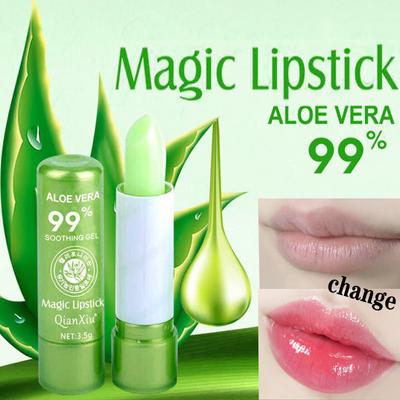 1pcs Aloe Vera Lipstick Color Changing Lip Balm Lasting Moisturizing Moisturizing Waterproof Temperature Change Lip Balm
