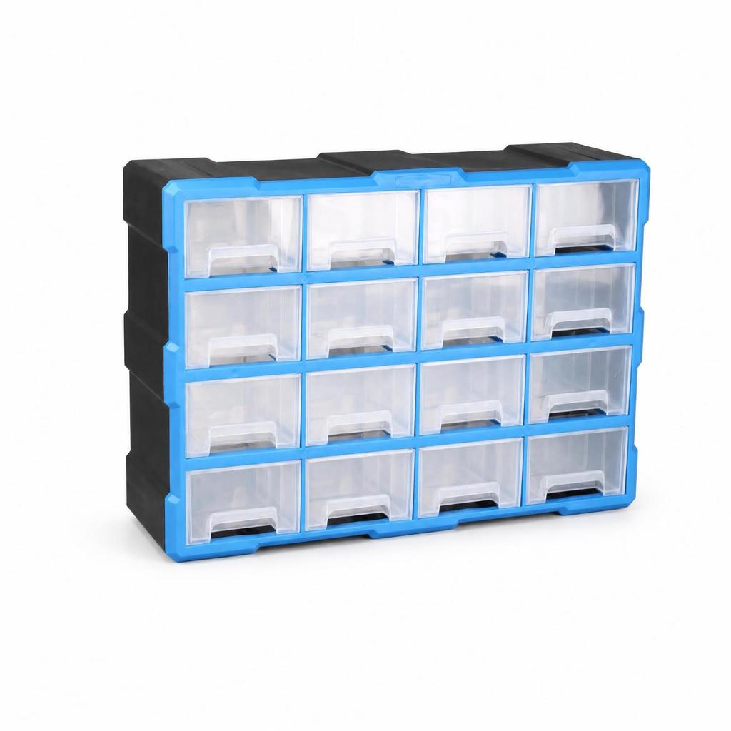 Clear Small Parts Organizer Cabinet Compact Synthetic Drawer