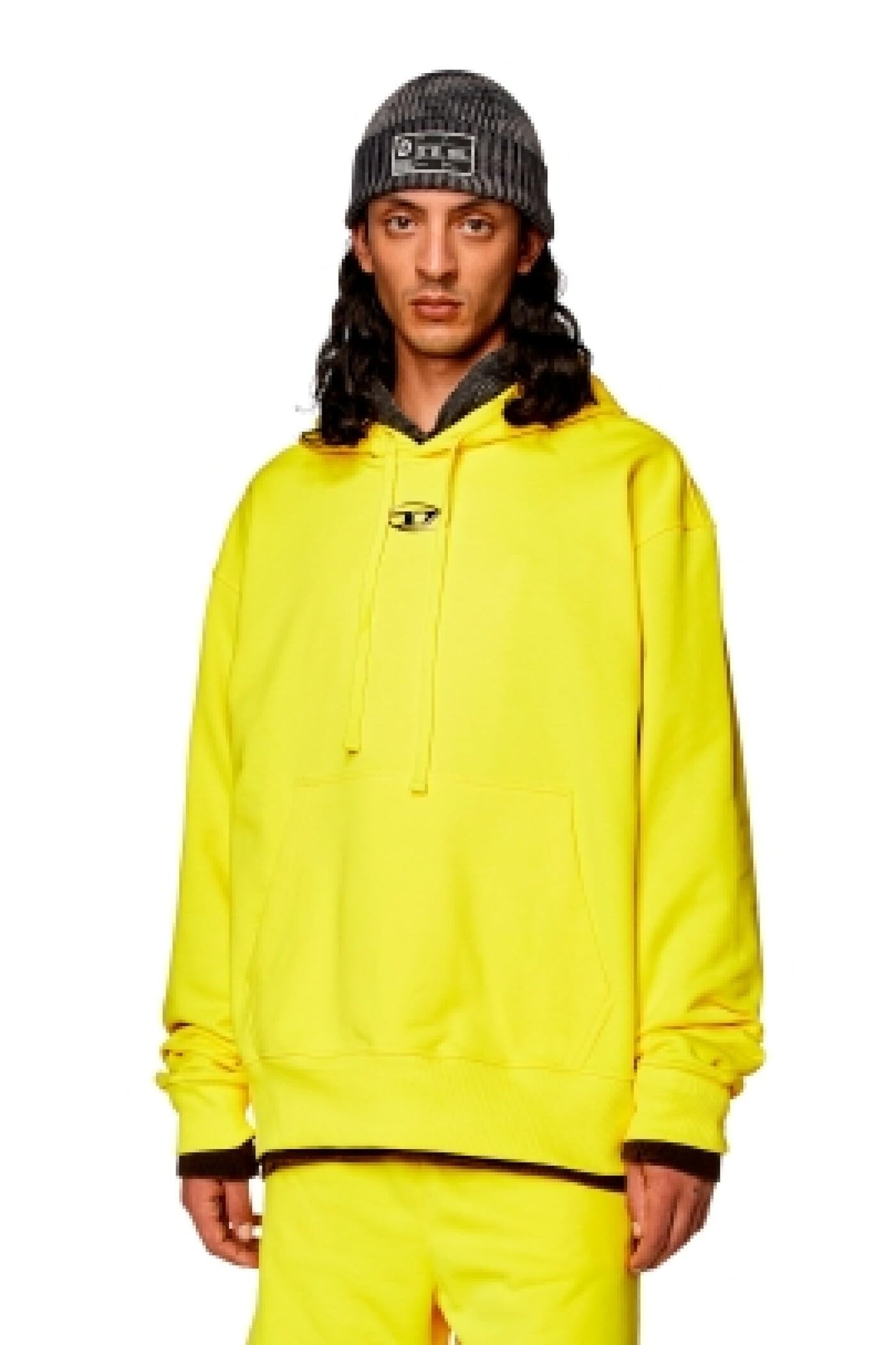 

Толстовка Худи Овал D A098560IAJH S Желтый 21I [Diesel] Мужская