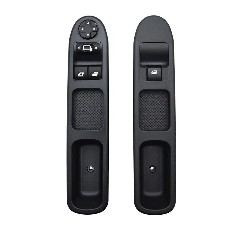 2Pcs Driver Side + Passenger Side Electric Power Window Control Switch for Peugeot 207 2007-2015 6554QC 6490HQ 6554HJ 6554.QC