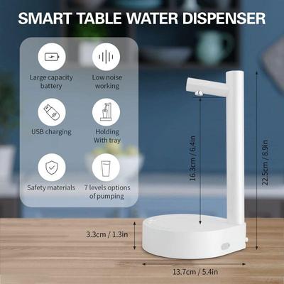 Automatic Electric Water Pump Gallon Water Dispenser 800mah Rechargeable Household Desktop Water Pumping Drinking Bottle With Switch