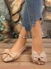 Plus Size Lightweight Women's Driving Shoes - 2026 Spring/Autumn Bow Flats