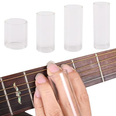 Transparent Glass Guitar Bass Slider Protection Sleeve Accessories Tube Finger