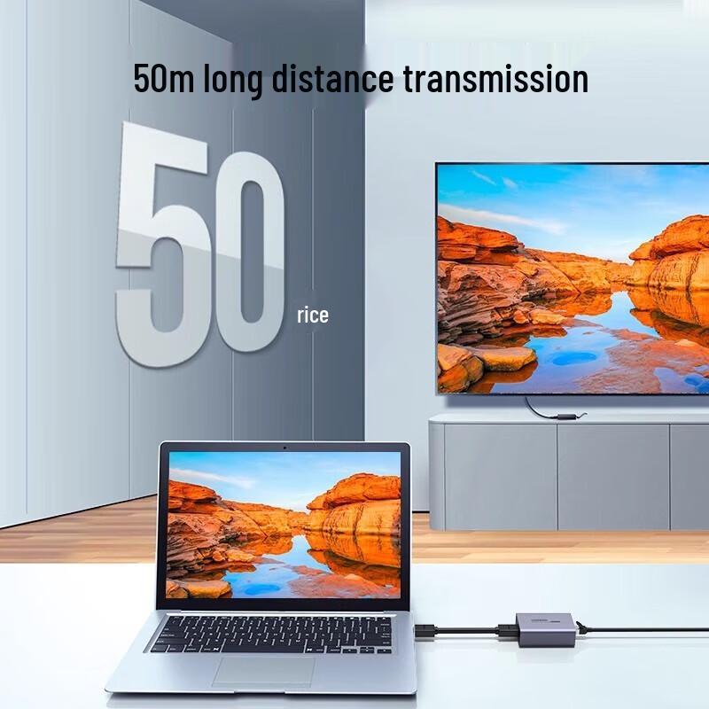 UGREEN HDMI To RJ45 Single Network Cable Extender 50m