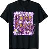 Purple Yellow Gold Football Game Day Touchdown Season T-Shirt