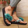 Women Slippers Beach Flower Shoes for Women New Flat Bottomed Slippers Home Casual Sandals Ultra Lightweight Shoes Slides Women