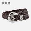 Belt Non-porous Woven Belt Vintage Women's Fashion Versatile Pin Buckle Belt