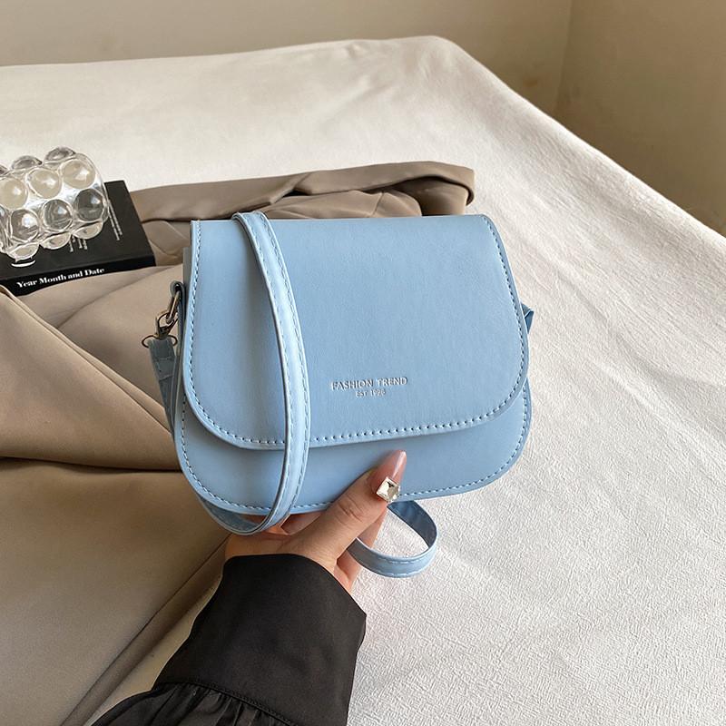 Casual Stylish Small Square Bag In Black White Blue Purple Khaki And Brown For Everyday Use