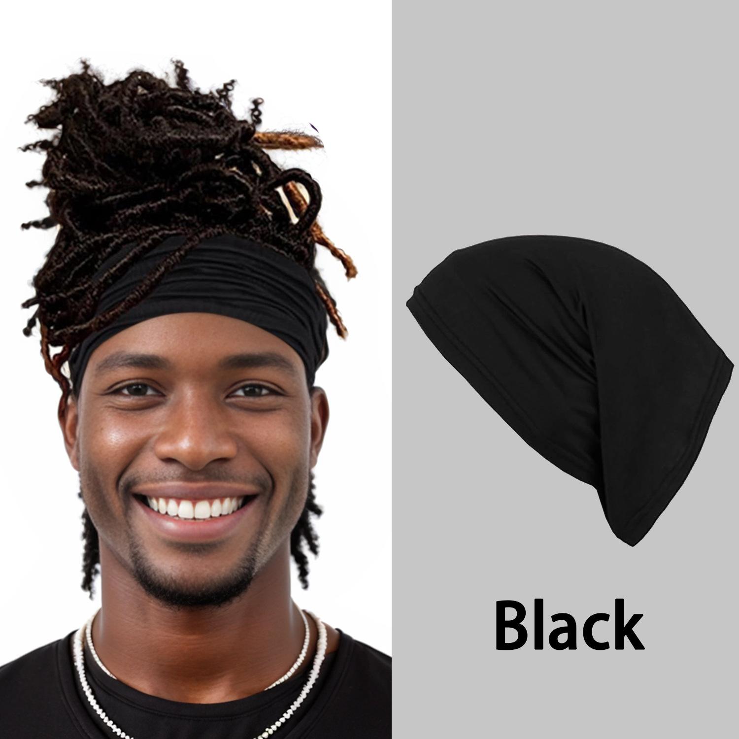 

Headscarf, Men s and Women s Magic headscarf hat turban, Elastic Scarf Cap чёрный