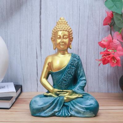 Nová socha Meditujícího Buddhy/Buddh/Gautama Buddhy z polymarblu Pánská figurka/Idol/Murti Dárkové předměty