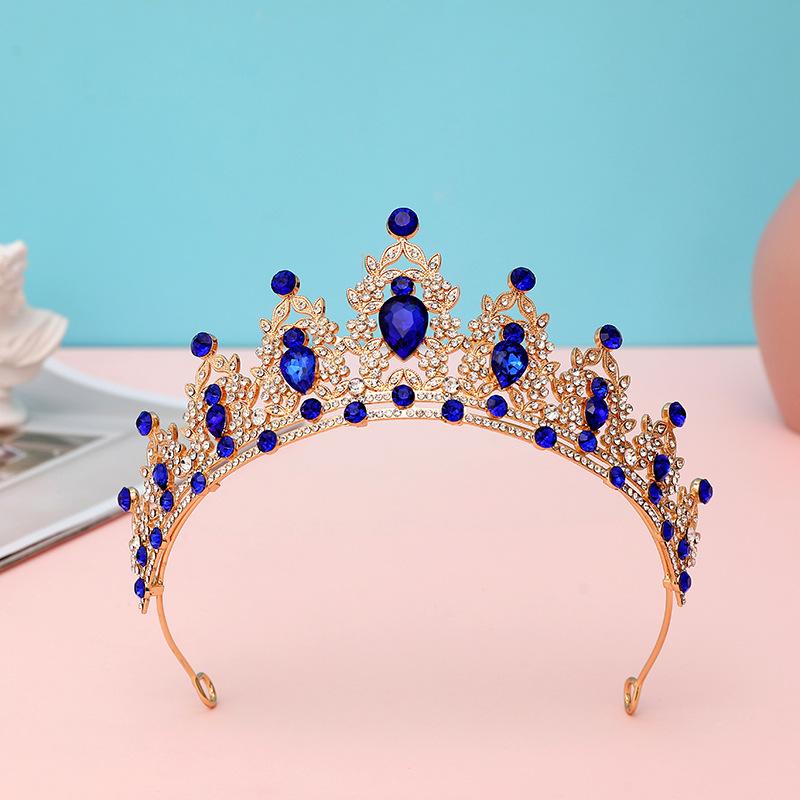 Bride's Crown Headband Wedding Korean Birthday Gift Adult Gift Crystal Crown Princess Dress Hair Accessory