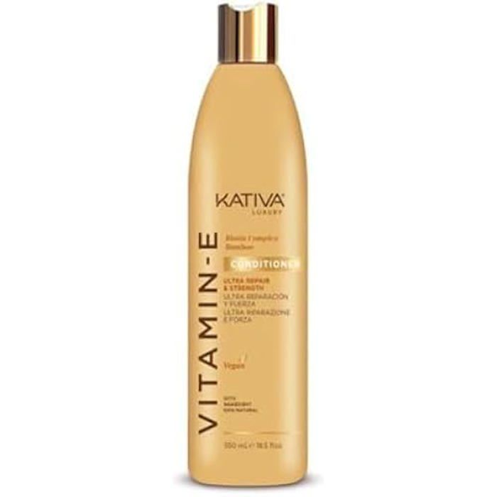 Après-shampooing - KATIVA - VITAMINA E - Biotine - Bambou - 550 ml