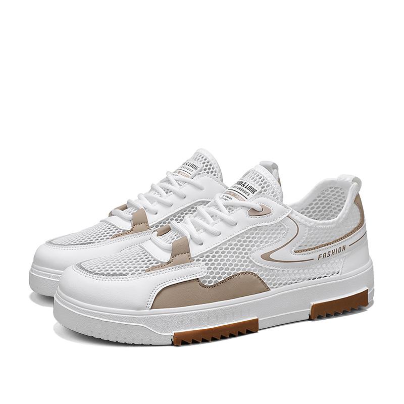 Men's summer new item niche design mesh breathable versatile sports leisure shoes for teenagers low top soft soled board shoes