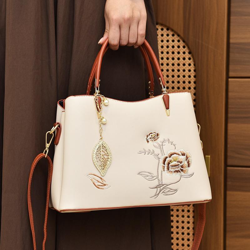 Taschen Damen Nationalstil bestickte Damentaschen Neue vielseitige Handtaschen Mamataschen Hochzeitstaschen Umhängetaschen Damen Tide