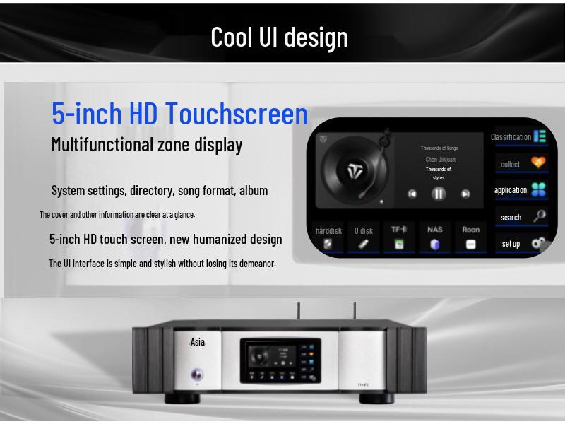 Tianyi TY-i2 HiFi Audiophile DSD Streaming Music Player & Decoder