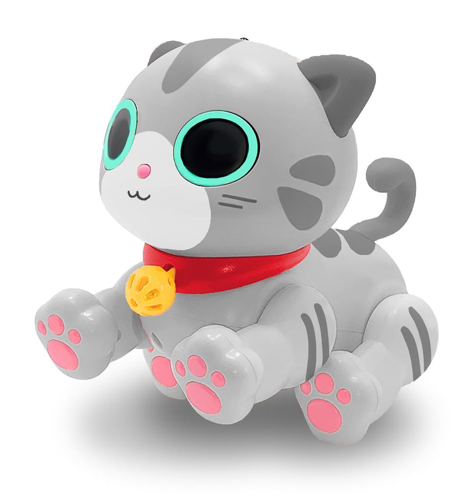 TKSK RoboCattie Friendly Mii Remote Control Cat Robot with Programmable Function, Touch Sensor, and Sound Sensory Center, TK-117