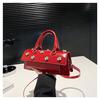 New Rivet Baguette Bag Women's 2025 New Premium Textured Handbag Simple Versatile Shoulder Crossbody Bag