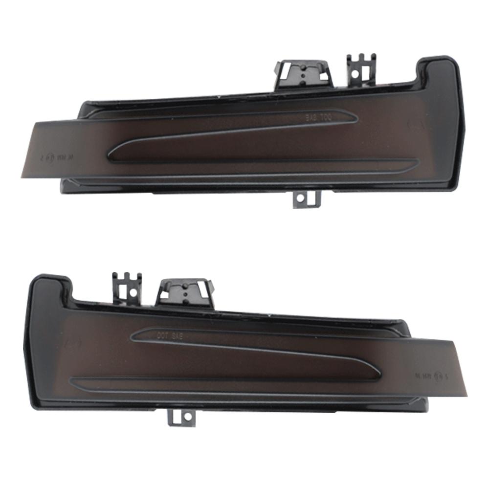 

2x динамический светодиодный указатель поворота, последовательный индикатор зеркала заднего вида, мигающий свет для Mercedes Benz CES CLA CLS CLK чёрный