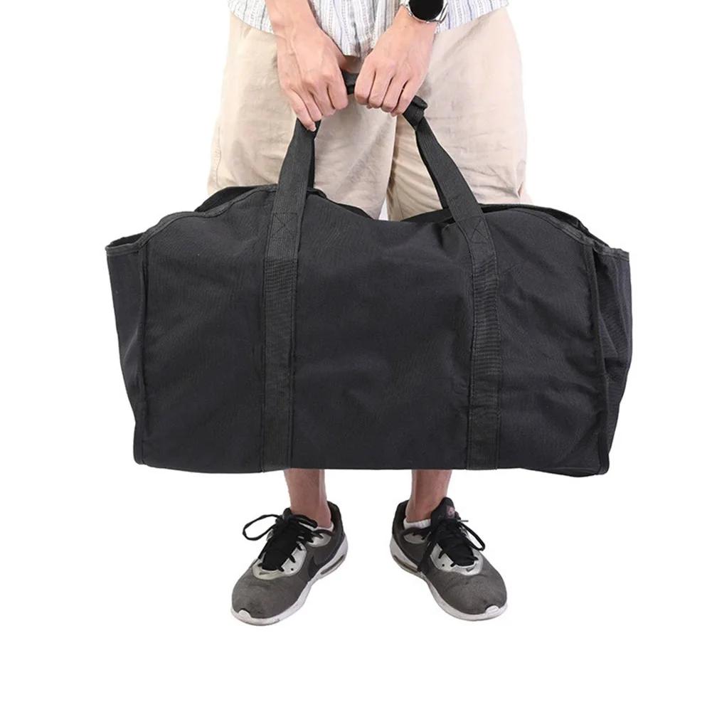 Large Capacity Firewood Storage Bag Canvas Carrier Carrying Bag Handbags For Log Carrier Fireplace Tote Firewood Storage Bag
