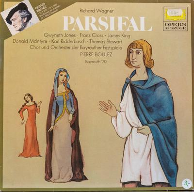 LP-Schallplatte RICHARD WAGNER - GWYNETH JONES, FRA - Parsifal (Groß) Bayreuth '70 2537025 DEUTSCHE GRAMMO 1971 Germany Classical Used