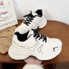 Hot Selling Thick Soled Height Increasing Ankela Red Dad Shoes Women's Niche Sports Shoes 2025 New White Shoes, Casual Shoes