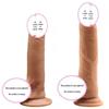 Women's Realistic Silicone Dildo - Soft, Comfortable, and Muscle-Textured for an Enhanced Experience.
