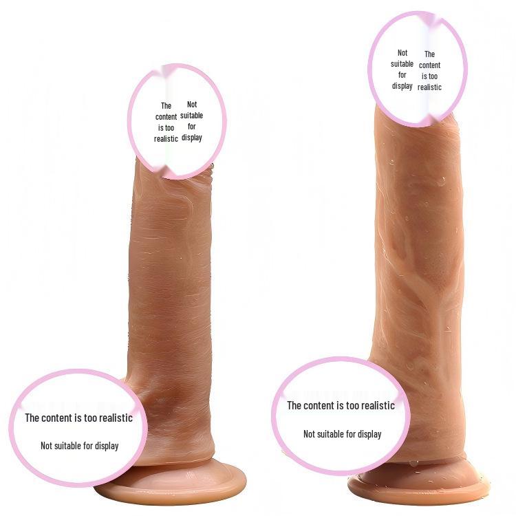 Women's Realistic Silicone Dildo - Soft, Comfortable, and Muscle-Textured for an Enhanced Experience.