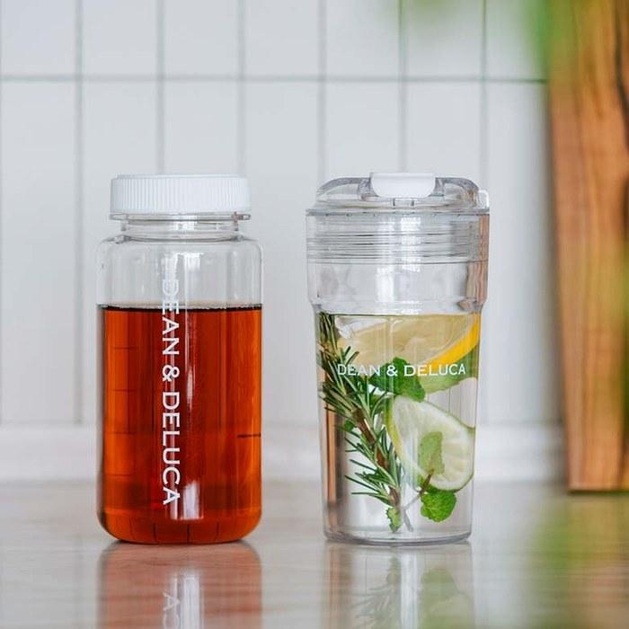 DEAN & DELUCA Water Tumbler Clear White 460ml (9x17x9cm)
