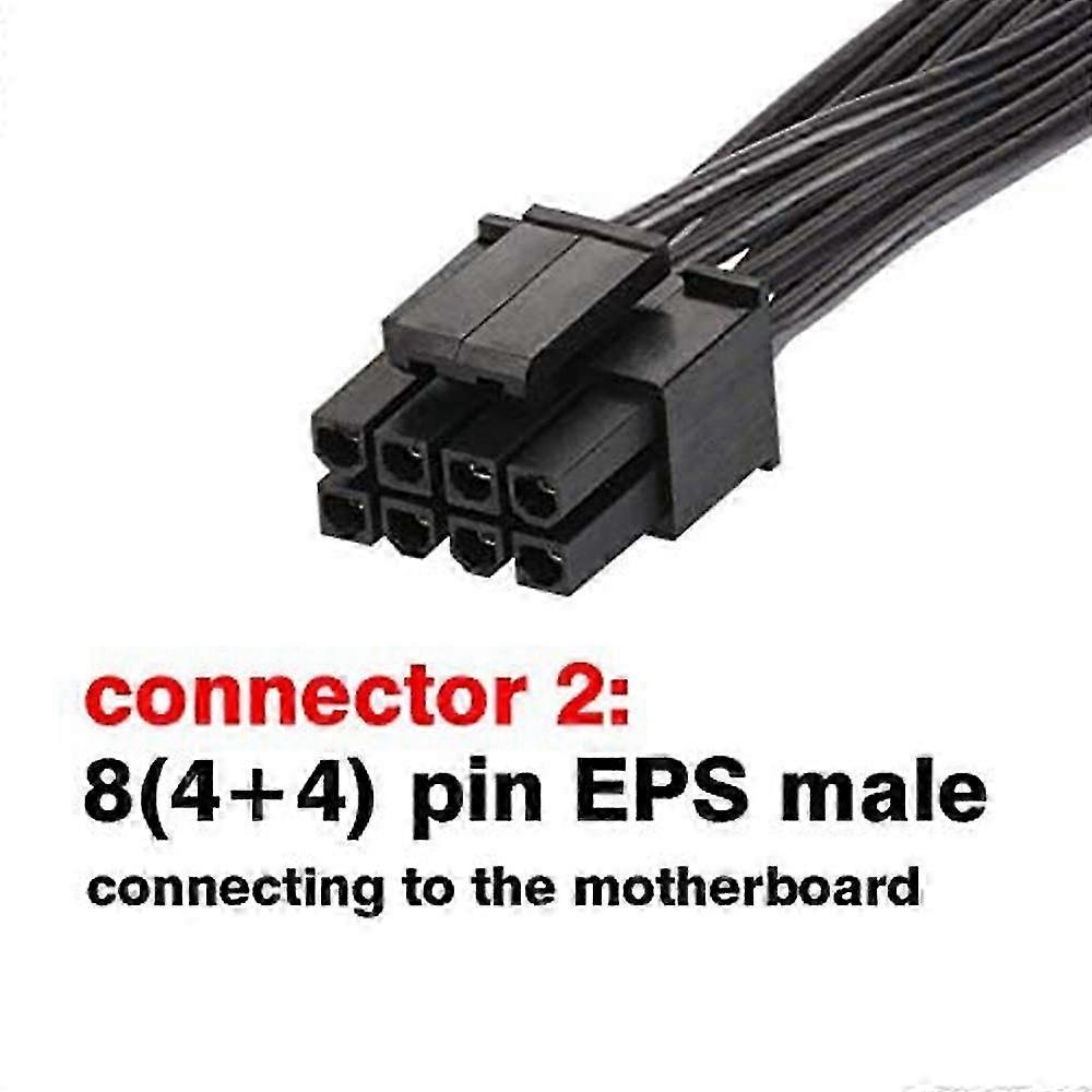 CPU 8 Pin Male To CPU 8 Pin (4+4) Male EPS-12V Motherboard Power Adapter Cable for Corsair Modular Power Supply (60cm)