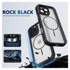 KEYSION Przezroczyste Matowe Magnetyczne Etui MagSafe do iPhone 15 16 Pro Max 16 Plus Silikon+PC Pogrubiona Ramka Odporne na Wstrząsy Pokrowiec na Telefon