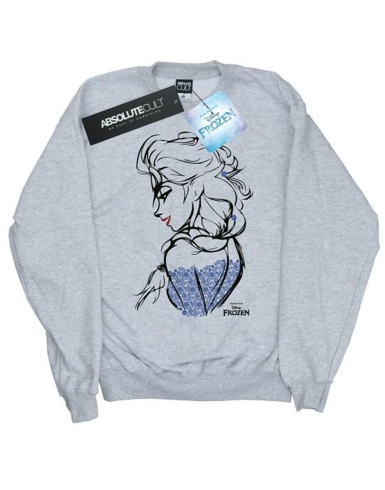Disney Свитшот для девочек Frozen Elsa Sketch Mono