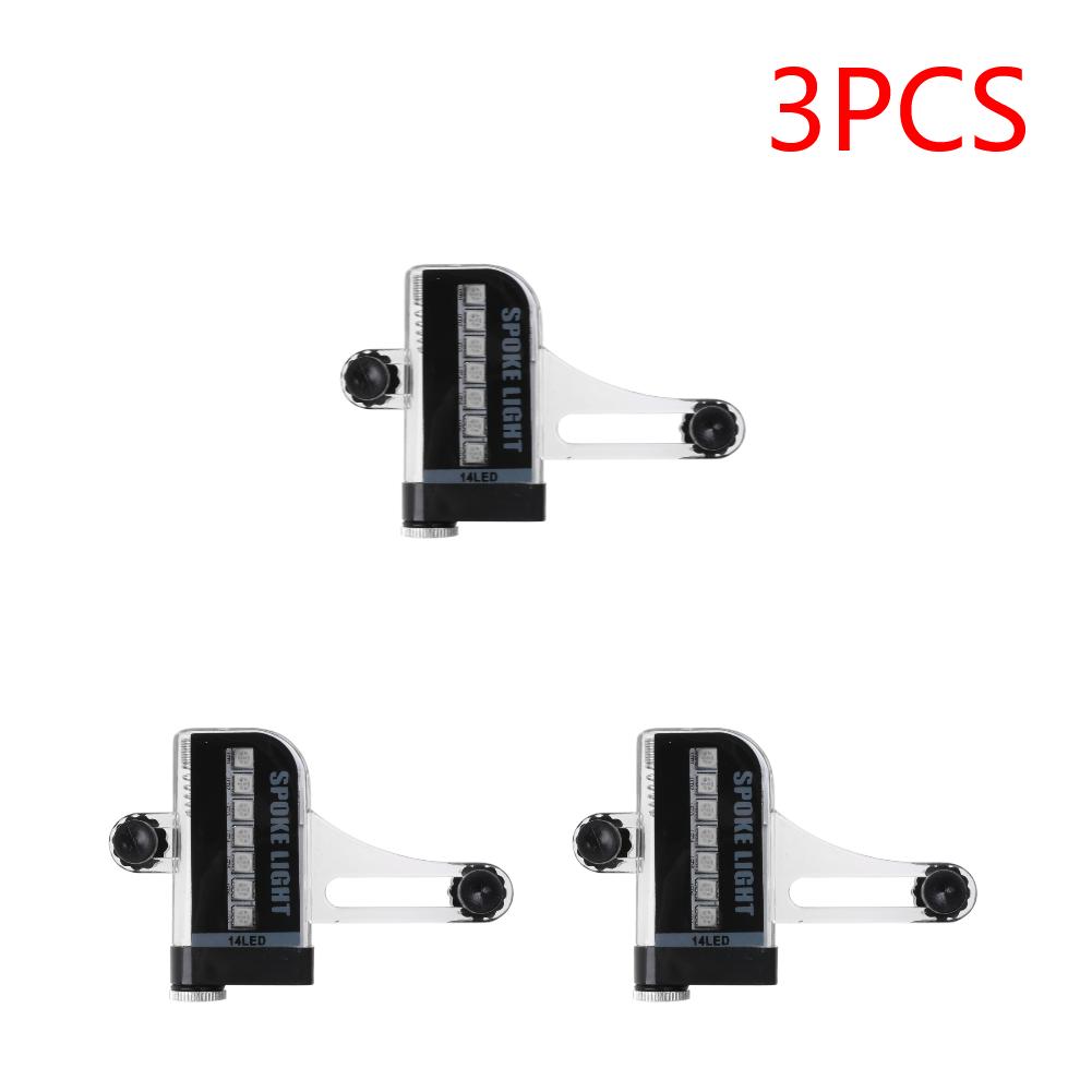 Bicycle Cycling Bike Tyre Tire Wheel Valve 14 LED Flash Spoke Warning Light Cycling Accessories