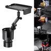 Multifunctional Car Cup Holder Expander Storage Tray, Black 360 Rotatable