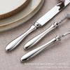 304 Stainless Steel Steak Knife and Fork Set: Solid, Thickened Western Tableware for Restaurants and Hotels