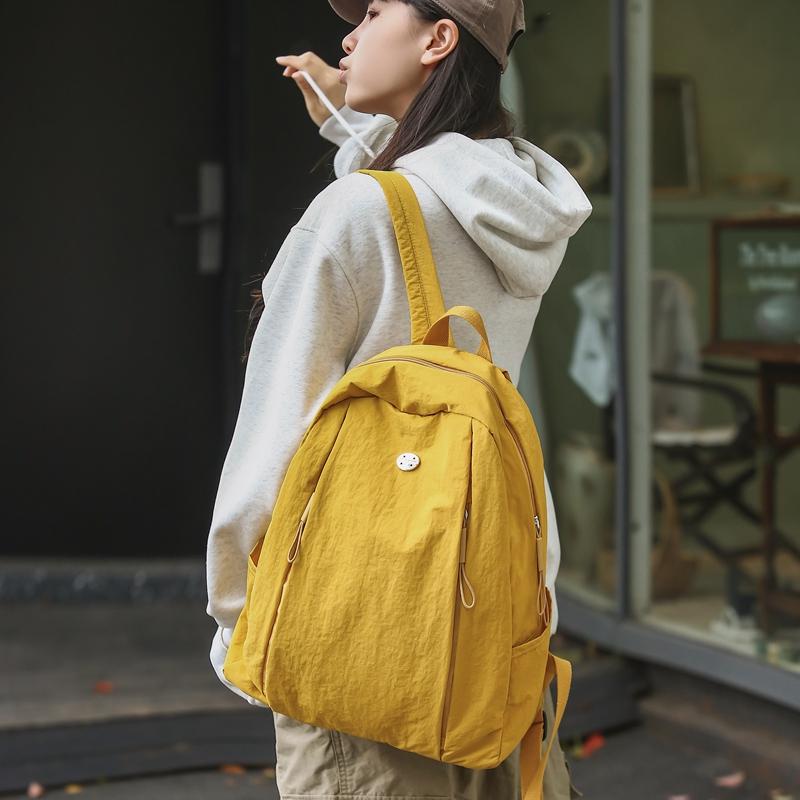 Sac à dos pour femme, sac à dos de sport pour homme, sac d'école de couleur unie pour étudiant