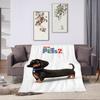 Dachshund Sausage Dogs Fluffy Blanket Throw Blanket for Sofa Blankets Double Bed Blankets and Throws Cobija Plaid Halloween &