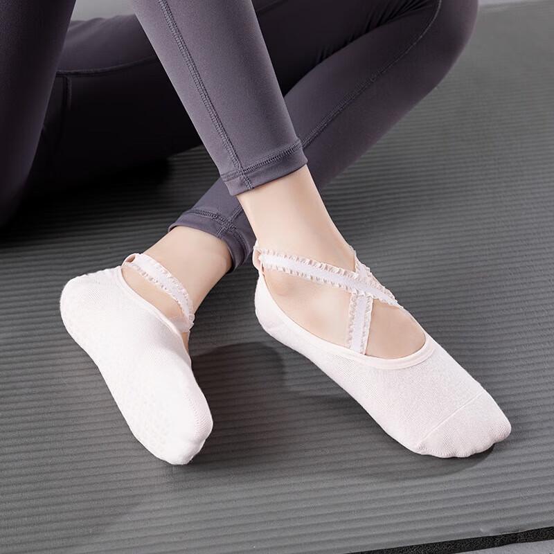 WEZHO Anti-Slip Combed Cotton Yoga Dance Pilates Socks