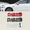 1 Stück 3D Metall PLUGIN HYBRID Emblem Aufkleber Seitenkotflügel Heckklappe Abzeichen Aufkleber für Alle Autos