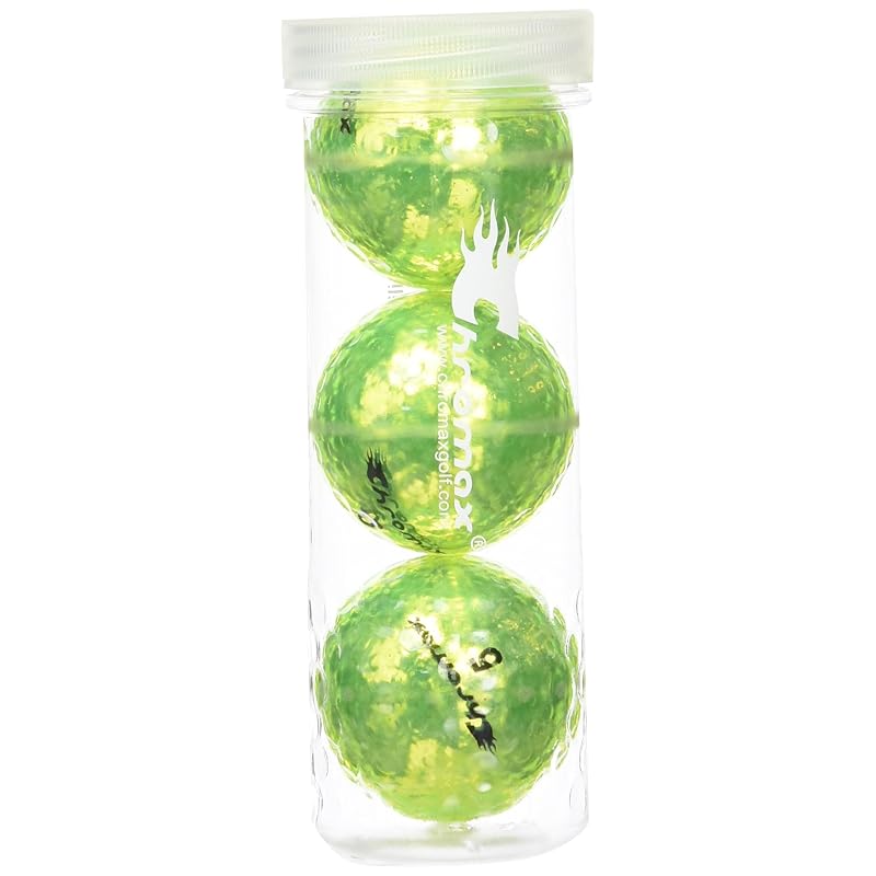 

Chromax Metallic M5 color golf balls (pack of 3 tubes), green (M5greenneon3t)