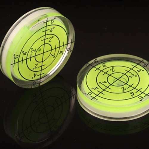 Mirhua High-Precision Mini Level, Round, with Graduated Graduations, for Calibrating Levels and Installing Equipment, Inclination Measurement, 32*7mm,